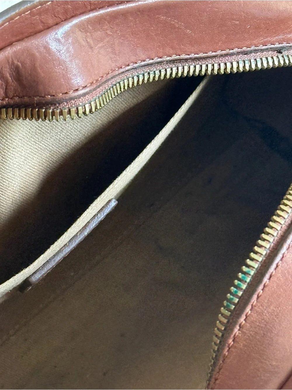 A.P.C. Demi-Lune Brown Leather Crossbody Bag - Picture 9 of 9